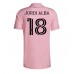 Inter Miami Jordi Alba #18 Hemma matchtröja 2023-24 Kortärmad Billigt